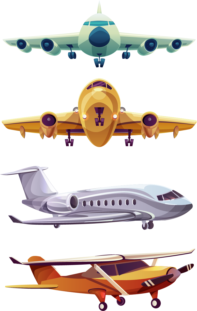 Vinyl teppich kinder mit flugzeugmotiven - TenStickers