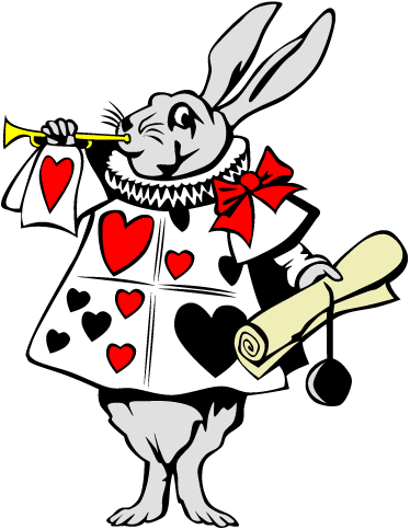 Vinyl teppich kinder wunderland hase - TenStickers