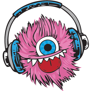 Vinyl teppich kinder pinkes haariges monster - TenStickers