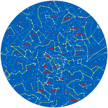 Vinyl teppich kinder südhimmel konstellationen - TenStickers