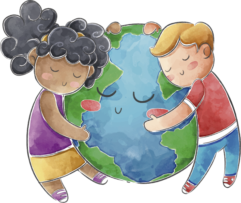 Vinyl teppich kinder globus für kinder - TenStickers