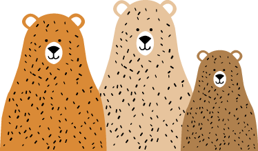 Vinyl teppich kinder drei bärenfreunde - TenStickers