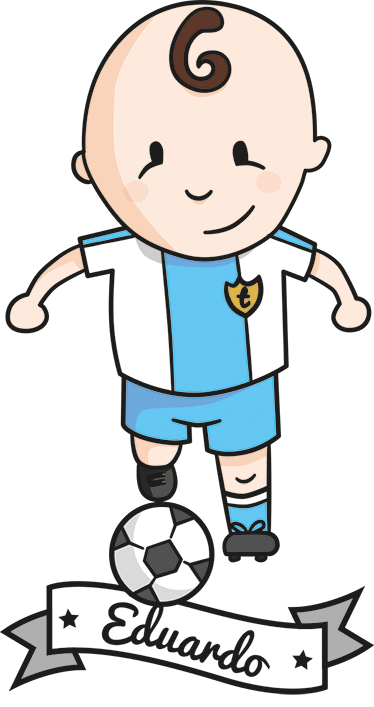 Vinyl teppich kinder fußballspieler mit namen - TenStickers
