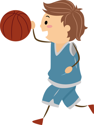 Vinyl teppich kinder basketball aufkleber - TenStickers