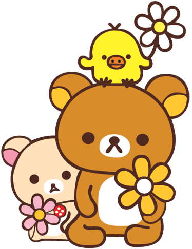 Vinyl teppich kinder mit babybären und vogel - TenStickers
