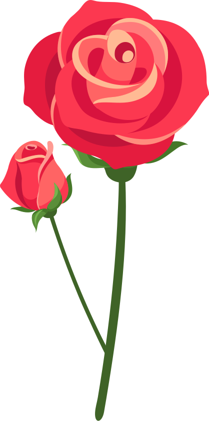 Vinyl teppich schlafzimmer mit 3d rosen - TenStickers