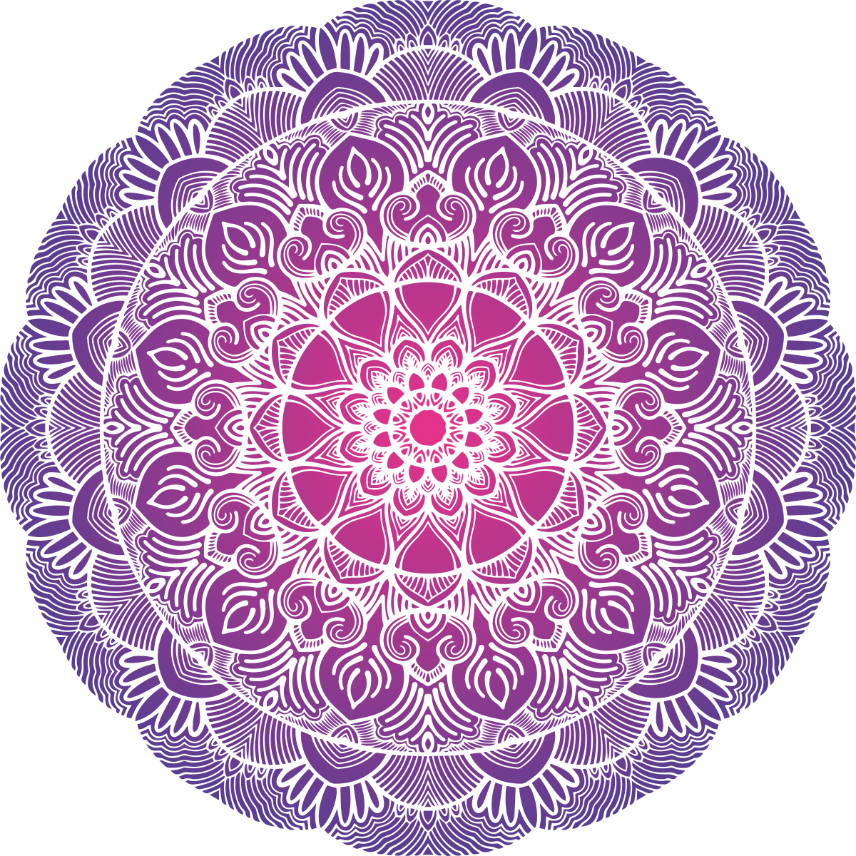 Vinyl teppich schlafzimmer lila mandala lebensblume - TenStickers