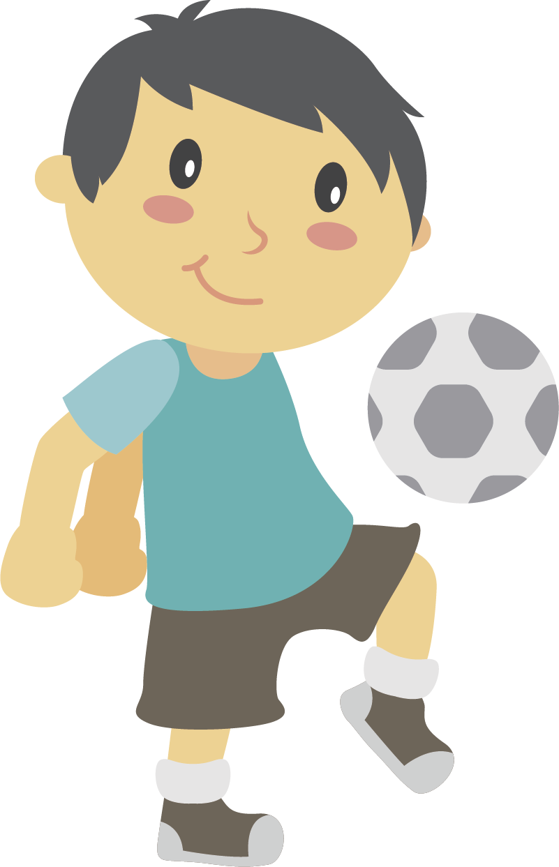 Vinyl teppich kinder fußballspielend - TenStickers