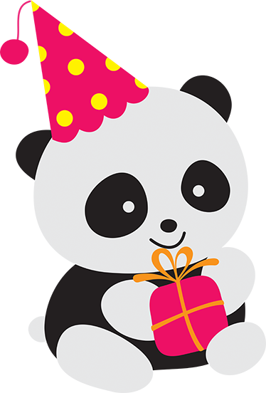 Vinyl teppich kinder baby panda mit geschenk - TenStickers