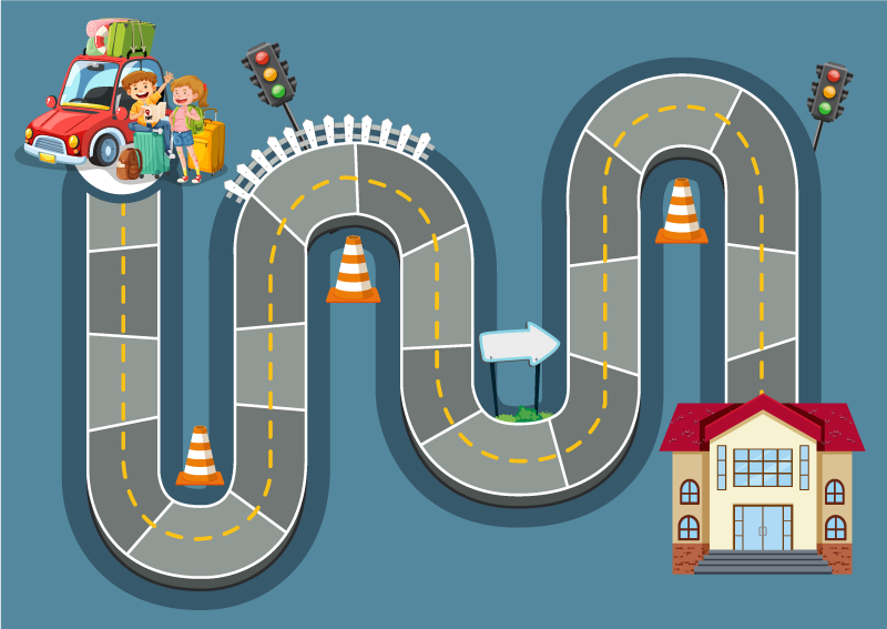 Vinyl teppich spiele für brettspielstraße - TenStickers