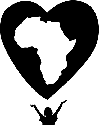 Vinyl teppich weltkarte afrika herz - TenStickers