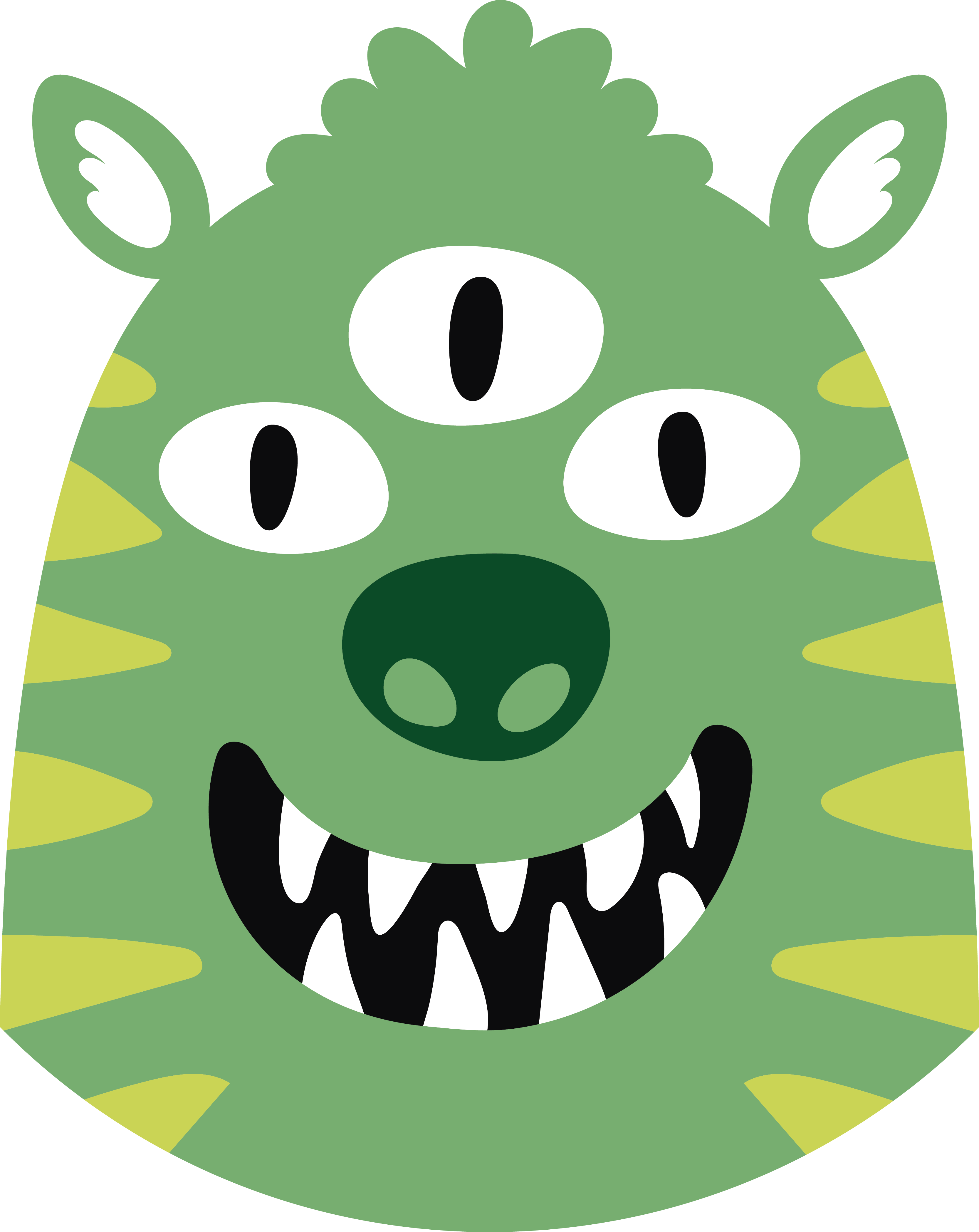 Vinyl teppich kinder fröhliches monster design - TenStickers