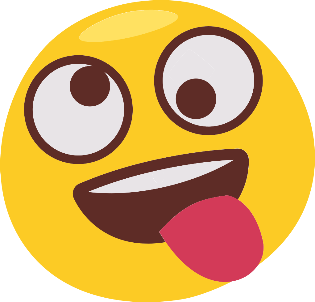 Vinyl teppich kinder mit verspieltem emoji gesicht - TenStickers