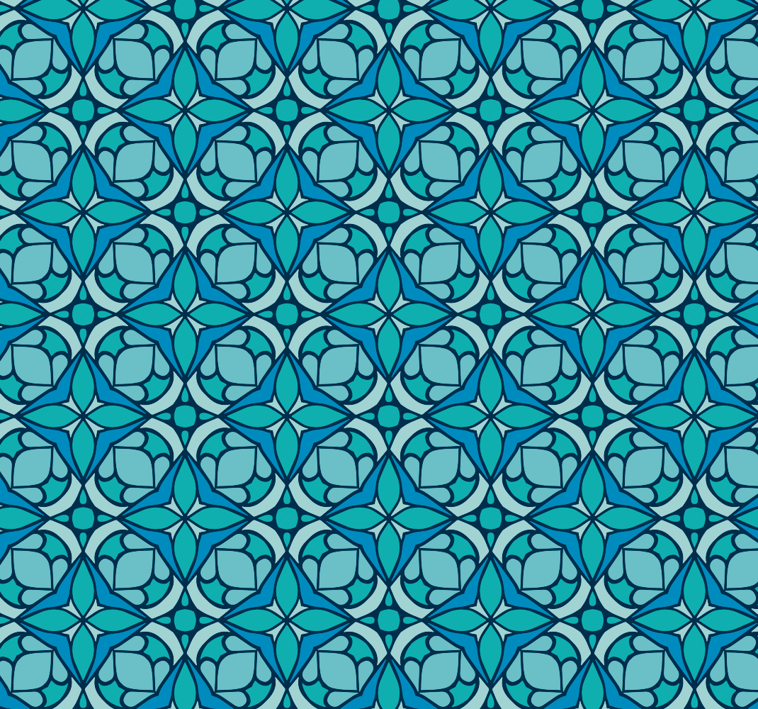 Vinyl teppich bad in blauem badezimmerdesign - TenStickers