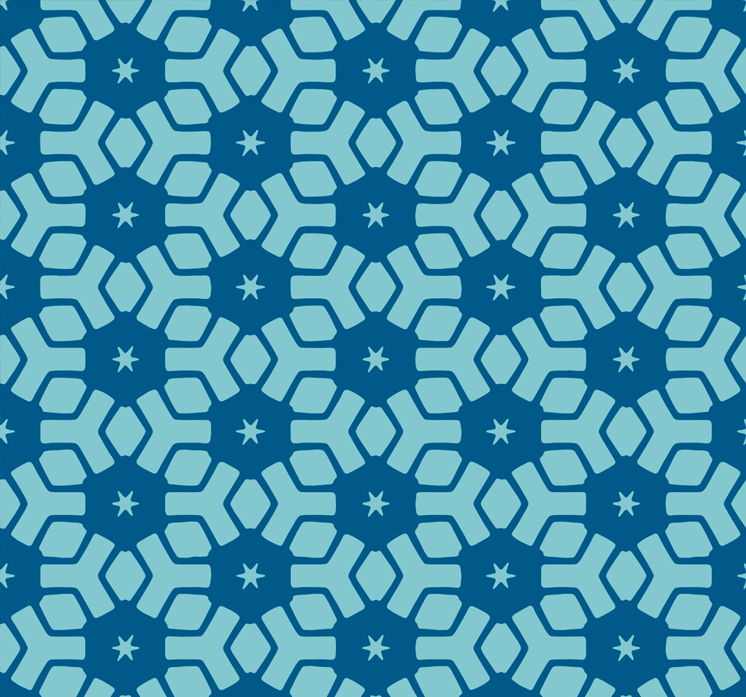 Vinyl teppich bad mit blauen fliesenmotiven - TenStickers