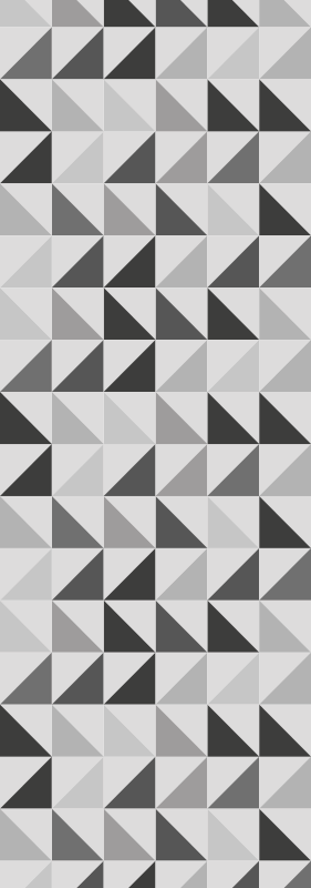 Vinyl teppich bad mit geometrischen dreiecken - TenStickers