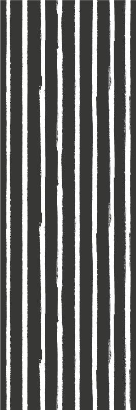 Vinyl teppich bad modernes tintenmuster in schwarz weiß - TenStickers