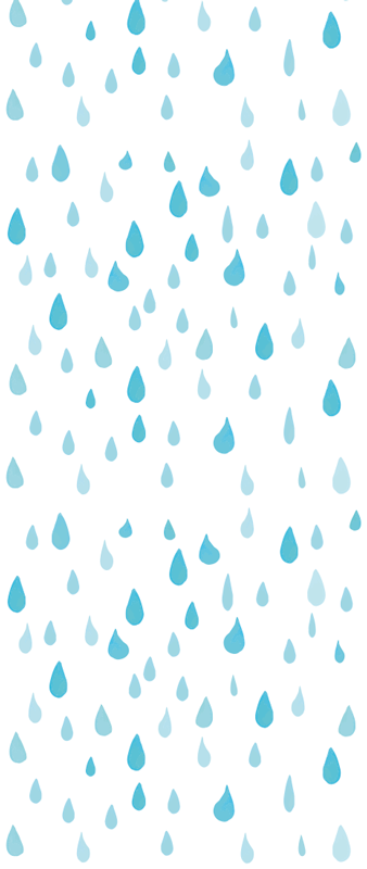 Vinyl teppich bad mit blauen aquarell wassertropfen - TenStickers