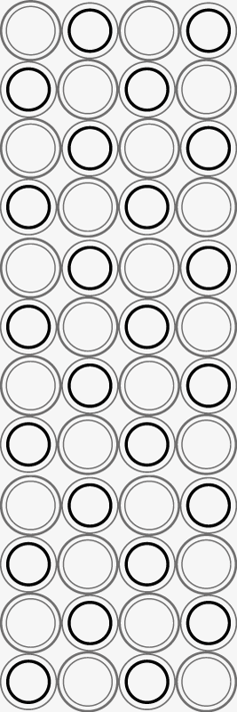 Vinyl teppich bad mit schwarz-grauem kreisdesign - TenStickers