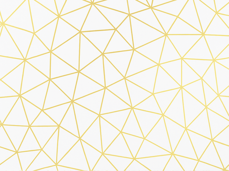 Vinyl teppich geometrisch golden prism mosaik - TenStickers
