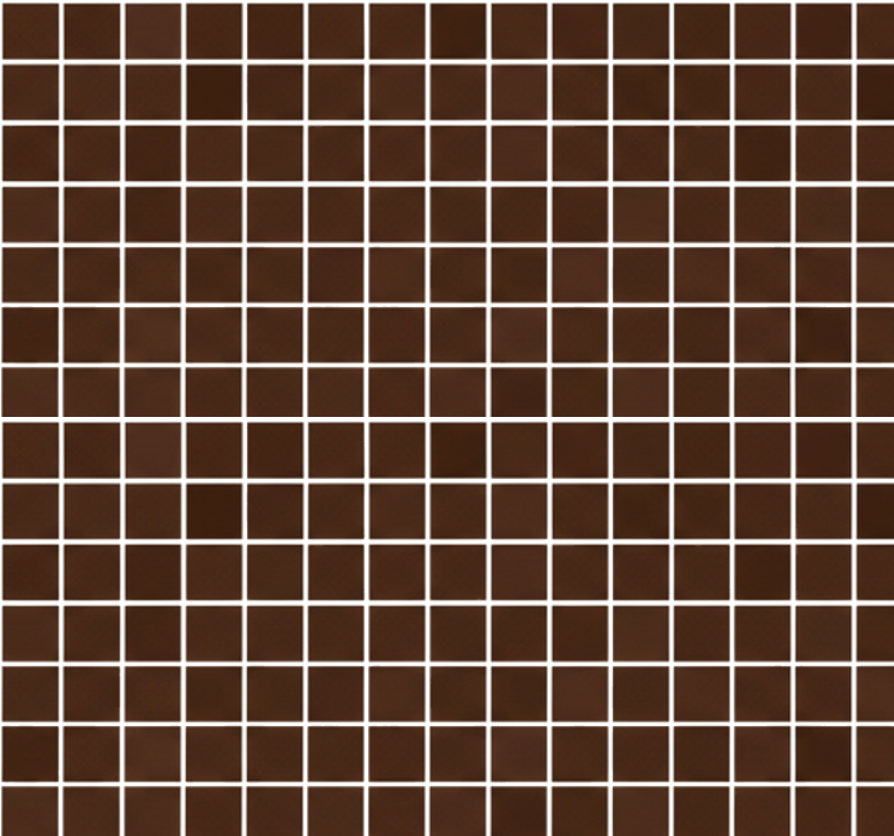 Vinyl teppich bad mini schokoladenbraune mosaike - TenStickers