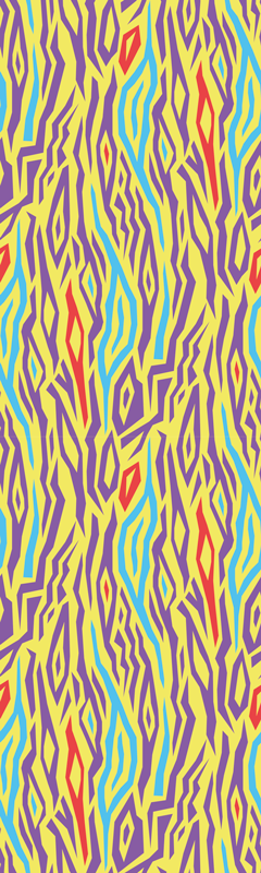 Vinyl teppich küche vintage zebra tierdruck kühlschrank - TenStickers