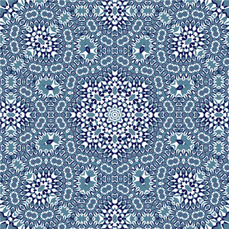 Vinyl teppich küche mosaic mandala - TenStickers