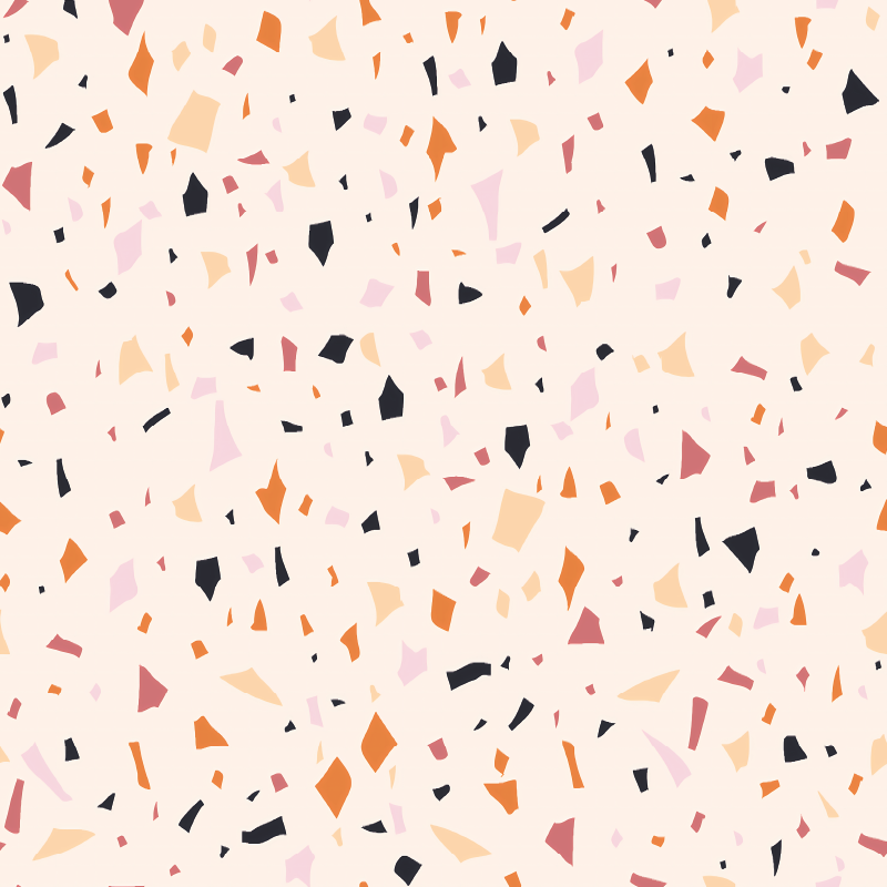 Vinyl teppich küche grau terrazzo design - TenStickers