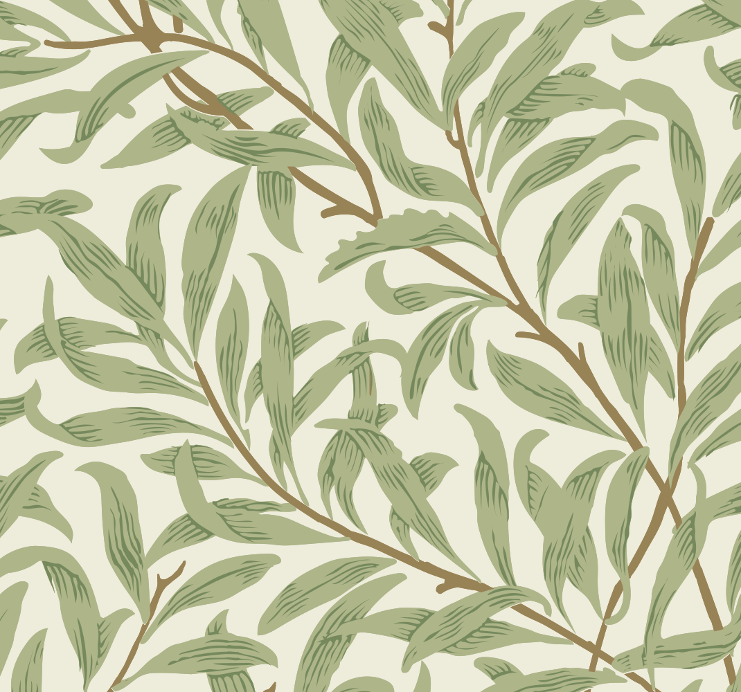 Vinyl teppich küche mit botanischen grünen pflanzen - TenStickers