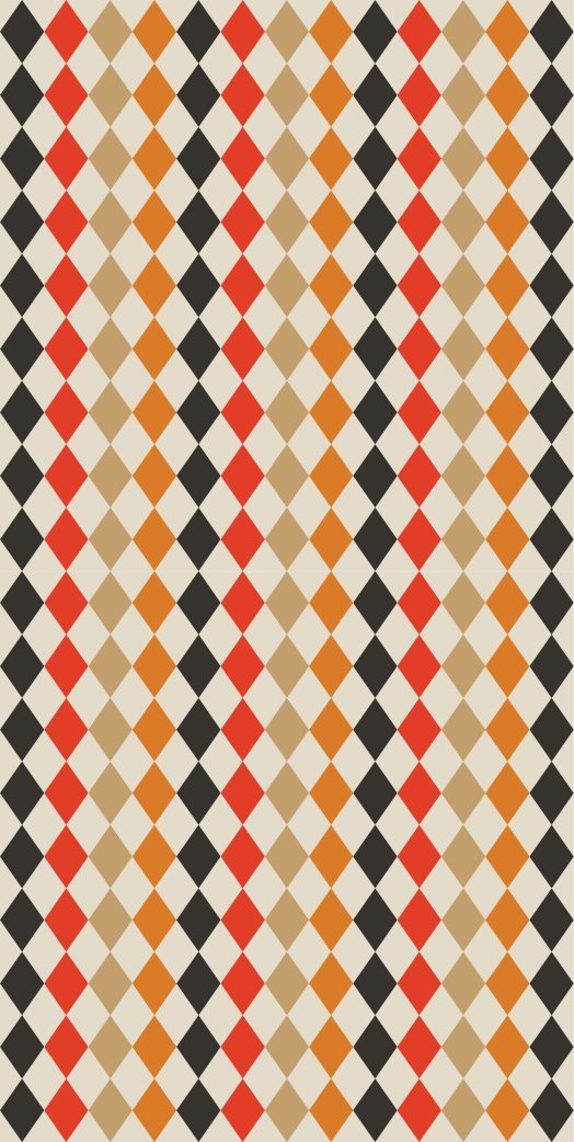 Vinyl teppich schlafzimmer im retro 80er diamanten design - TenStickers