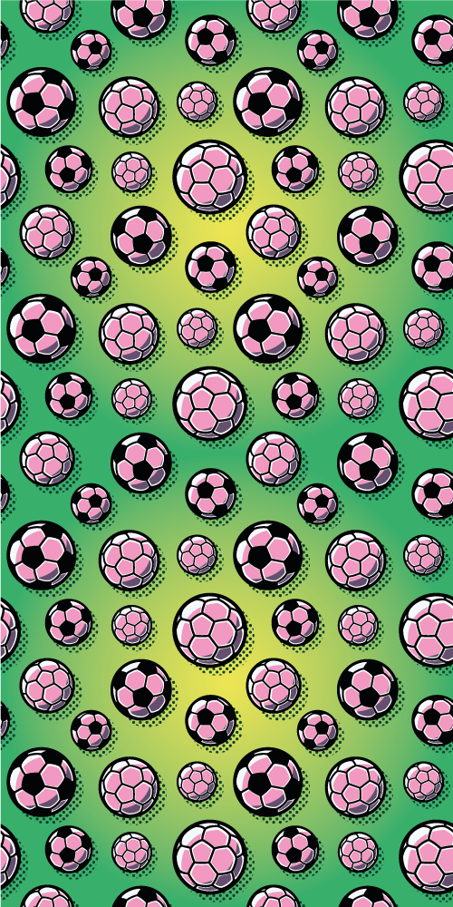 Vinyl teppich schlafzimmer mit farbverlauf fußballfeld - TenStickers