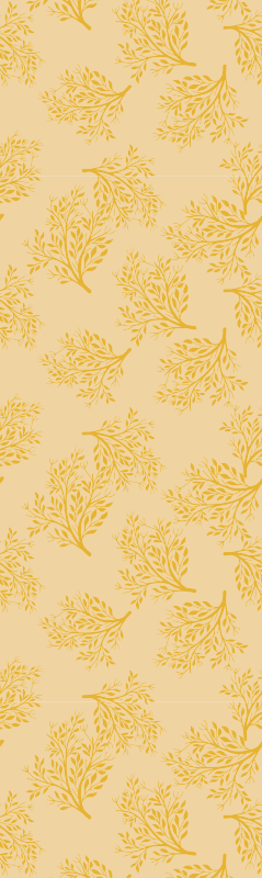 Vinyl teppich schlafzimmer nordic orange bäume - TenStickers