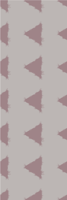 Vinyl teppich nordisch beige japandi dreiecke muster - TenStickers
