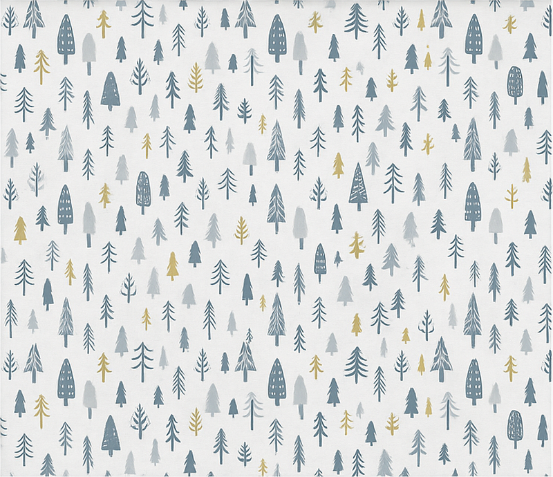 Vinyl teppich nordisch winterwald szene - TenStickers