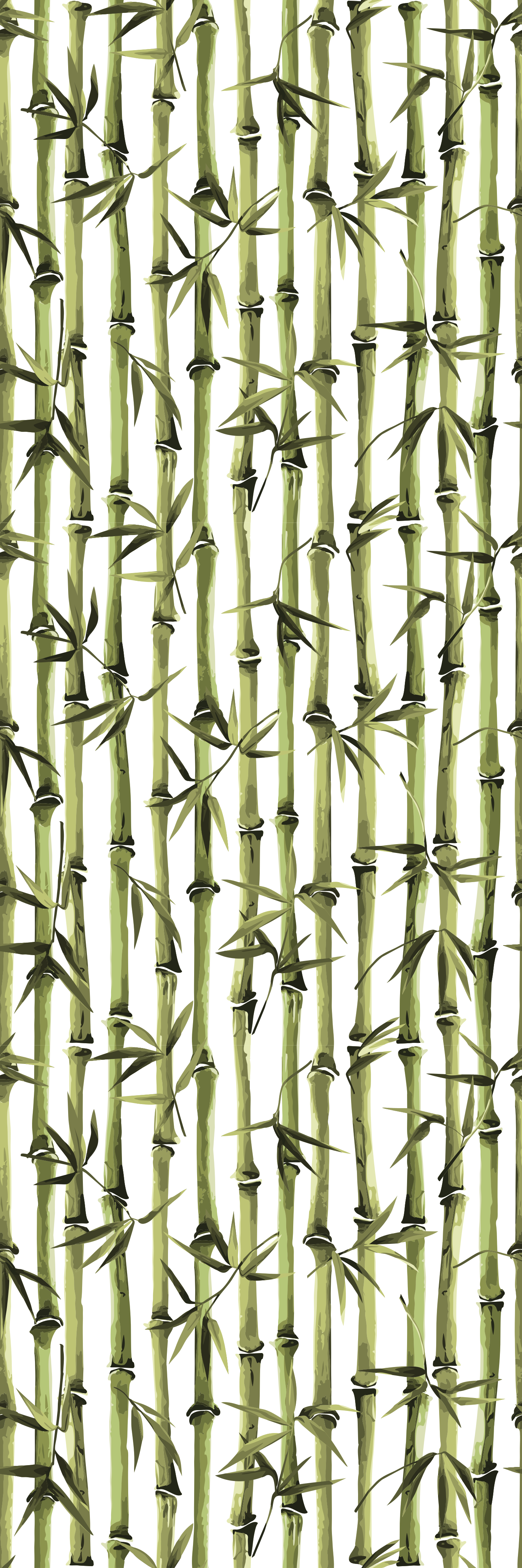 Vinyl teppich natur mit bambusmuster Ästen - TenStickers