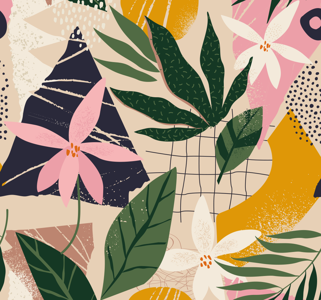 Vinyl teppich natur ein garten im zuhause - TenStickers