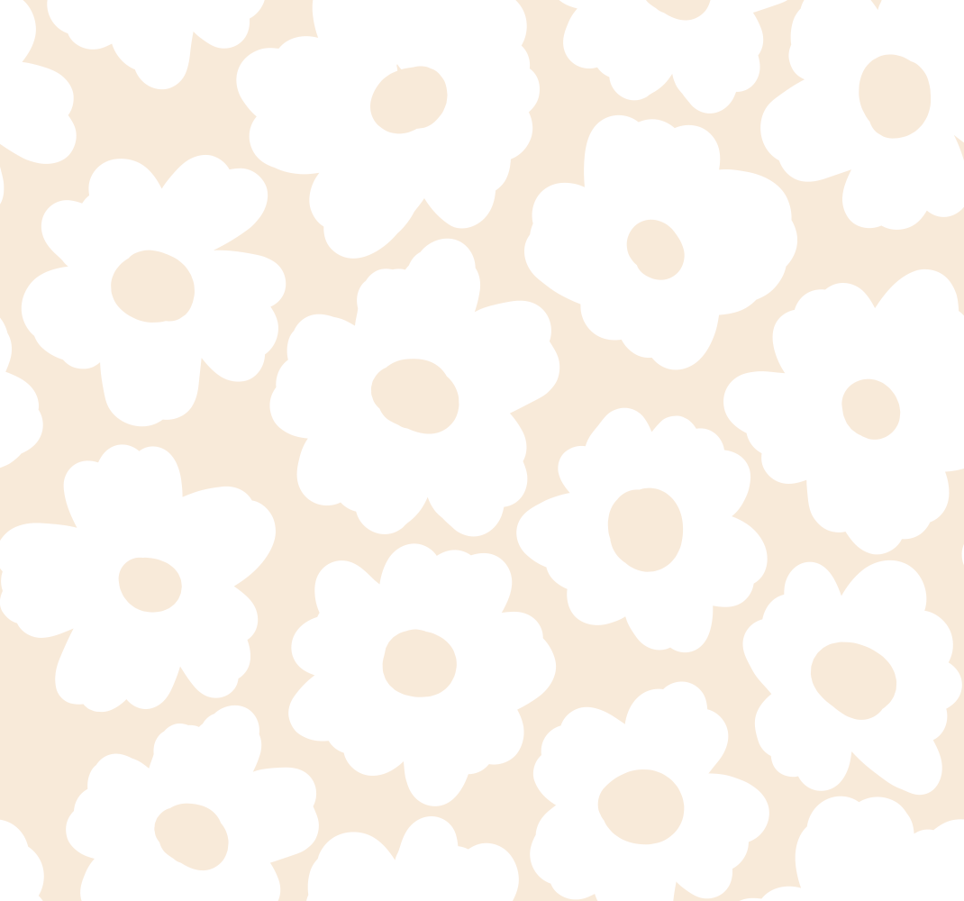 Vinyl teppich natur weiße mohnblume - TenStickers