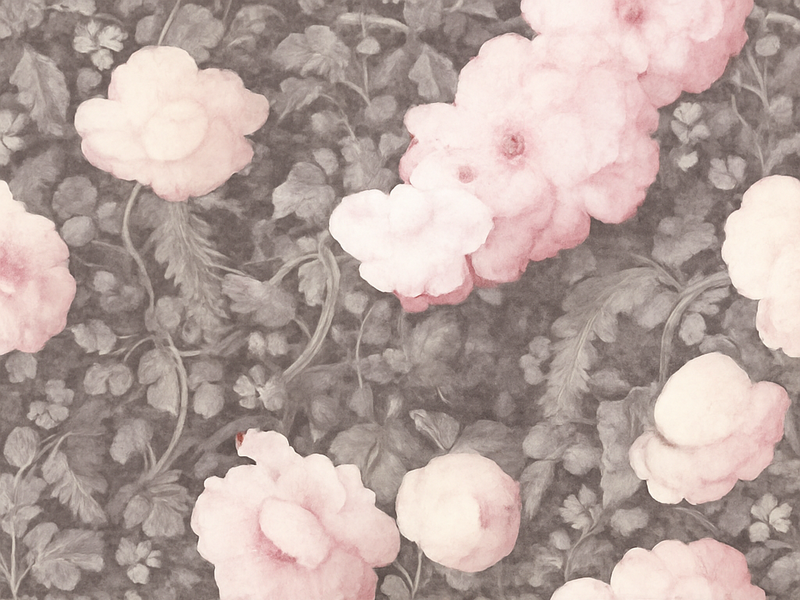 Vinyl teppich natur vintage leinenblüte - TenStickers