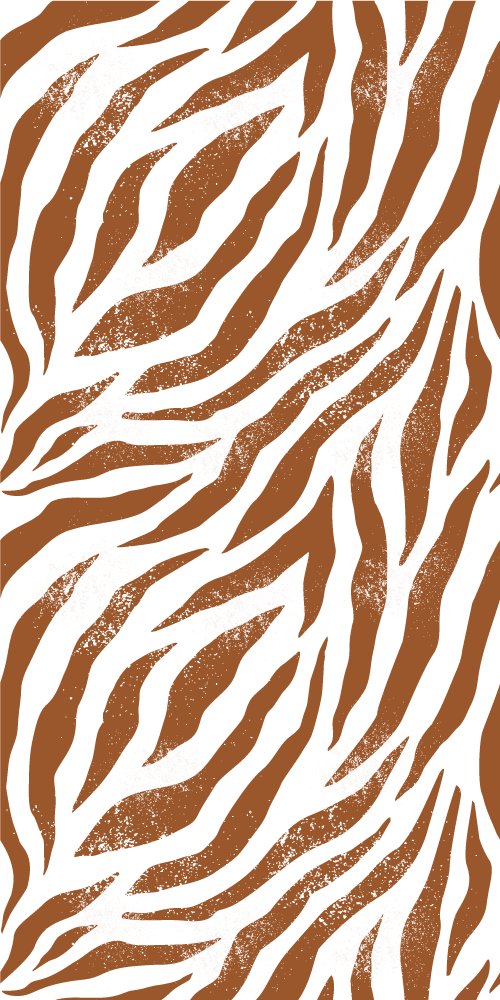 Vinyl teppich tiere braun im zebra-design - TenStickers