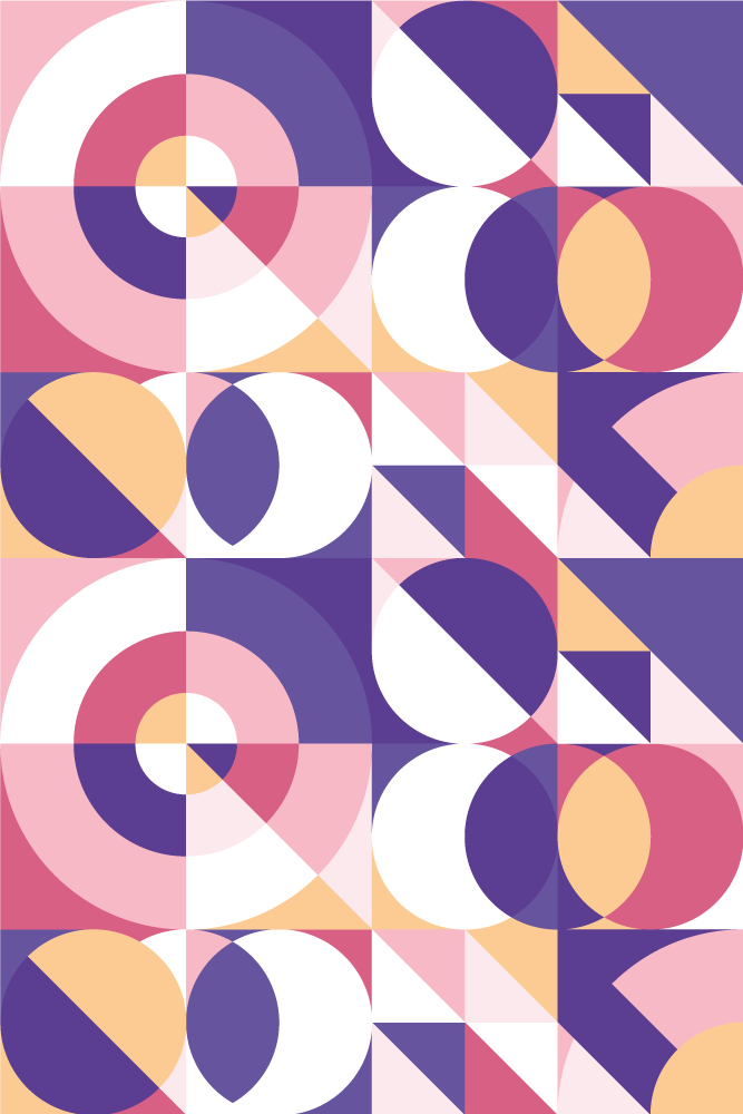 Vinyl teppich modern mit abstrakten geometrischen figuren - TenStickers