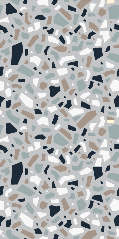 Vinyl teppich textur in neutralen terrazzo-farben - TenStickers
