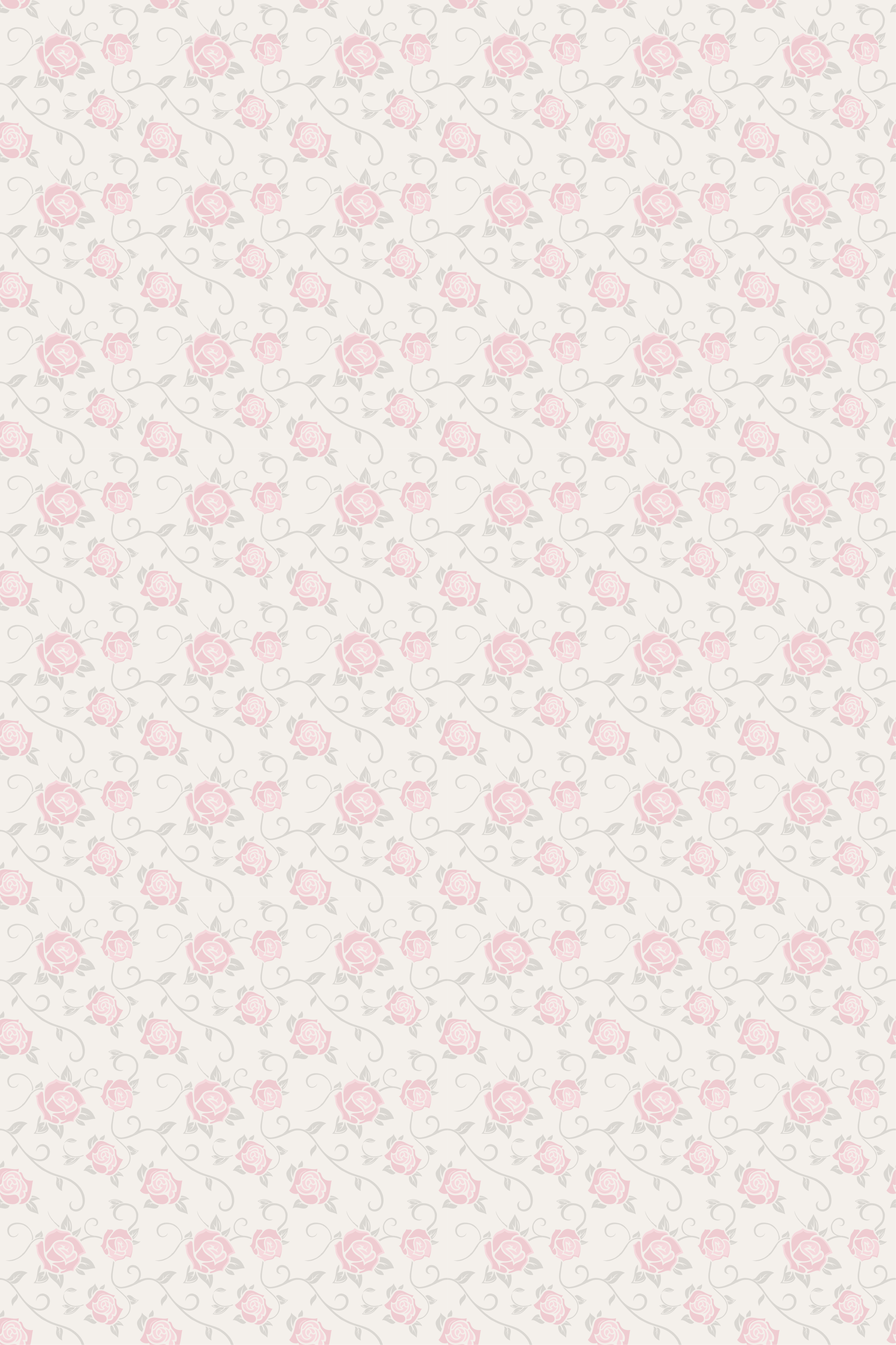 Vinyl teppich vintage kleine blumen im vintage-stil - TenStickers