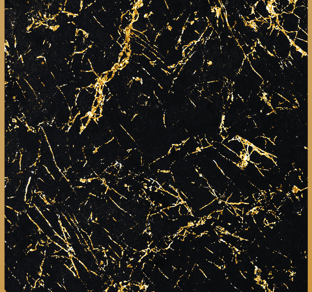 Vinyl teppich textur in schwarz und gold marmor - TenStickers
