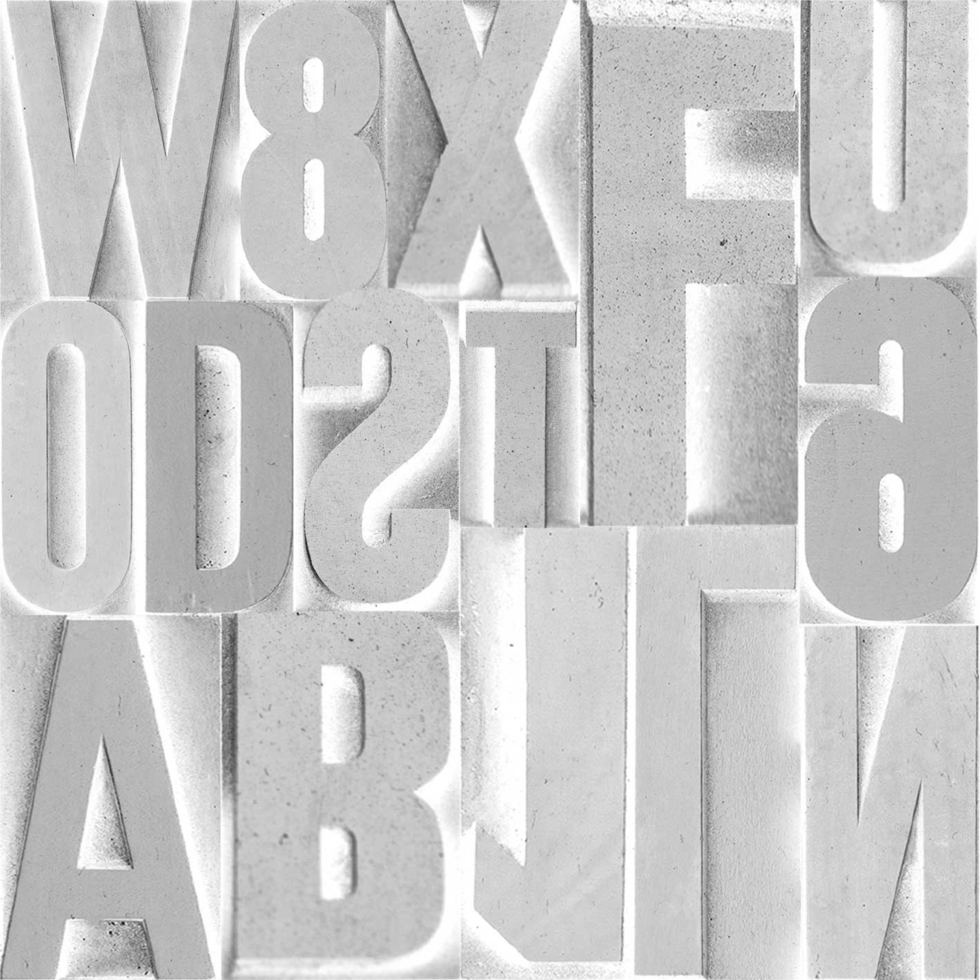 Vinyl teppich spruch mit 3d grauen buchstaben - TenStickers