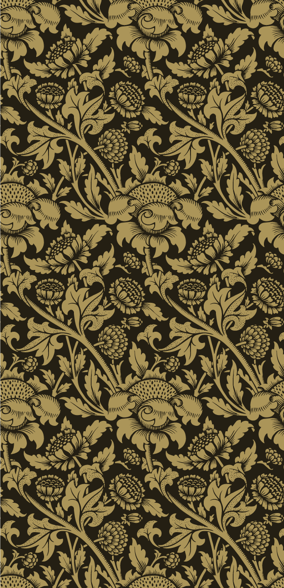 Vinyl teppich vintage mit französischem blumenmuster - TenStickers