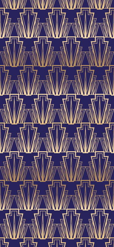 Vinyl teppich vintage mit goldfarbenem verlaufsmuster - TenStickers