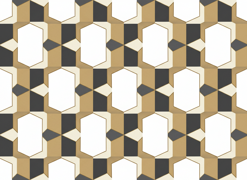 Vinyl teppich vintage karomuster (b0b9c2zjrj) - TenStickers