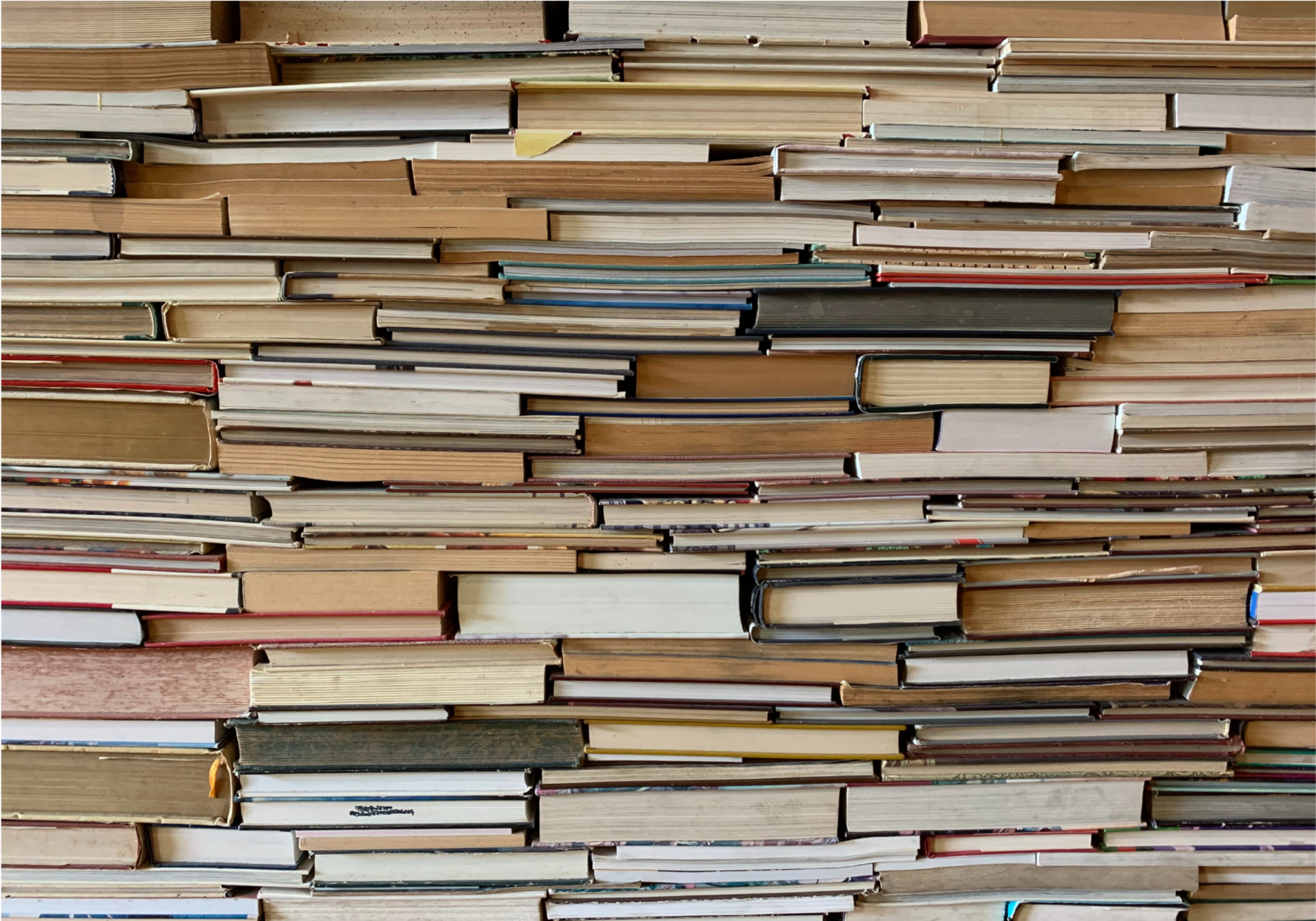 Vinyl teppich vintage stapel von büchern - TenStickers