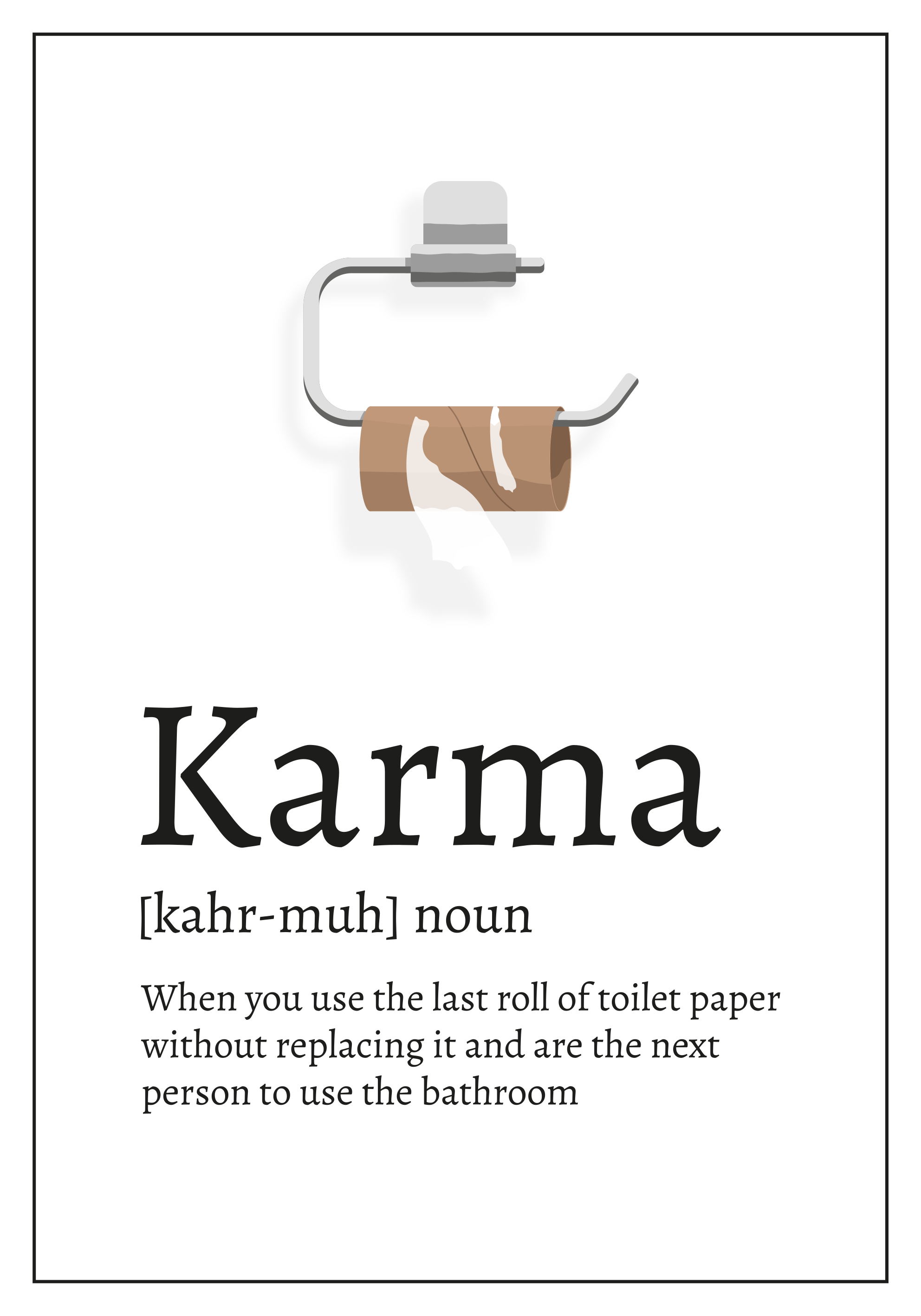 Vinyl teppich spruch über die definition von karma - TenStickers