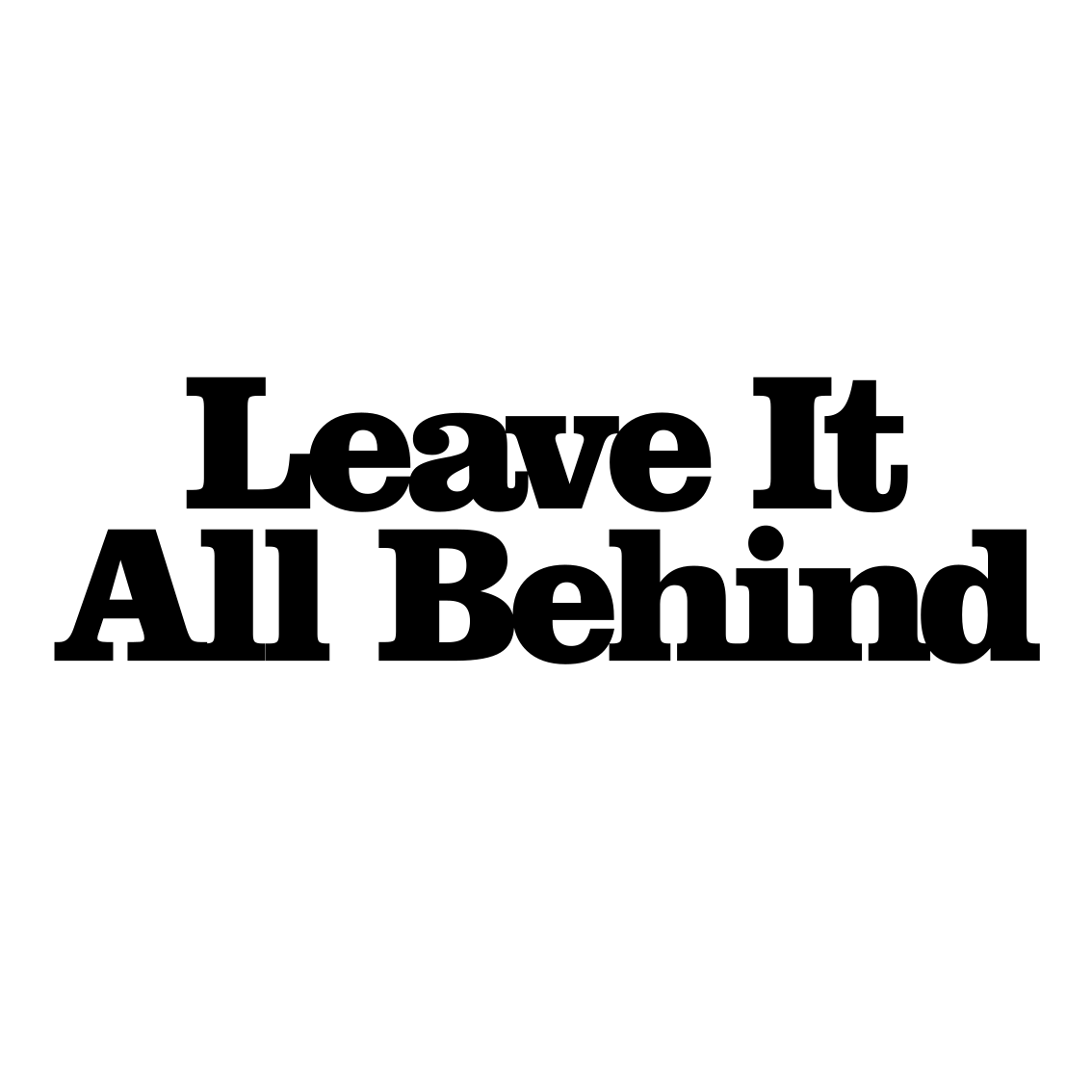 Vinyl teppich spruch lass alles hinter dir - TenStickers